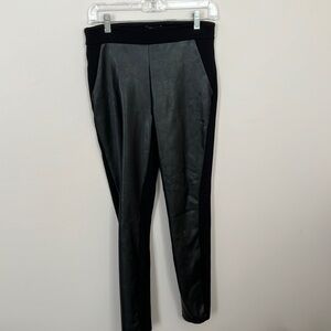 𝅺RW & CO l Pleather Front Black Leggings